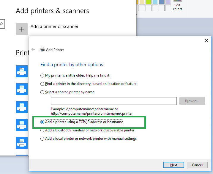 cant connect to network printer windows 11