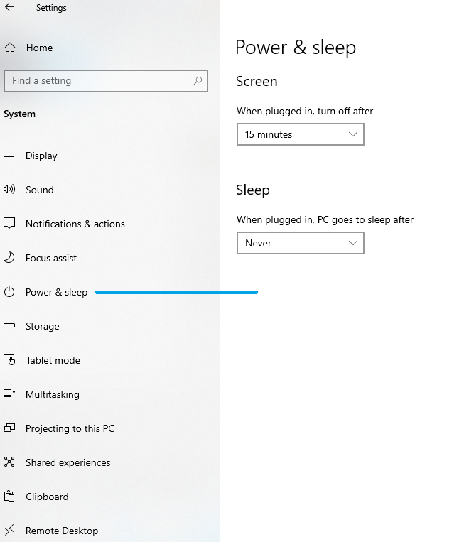 windows 10 power sleep vs hibernate