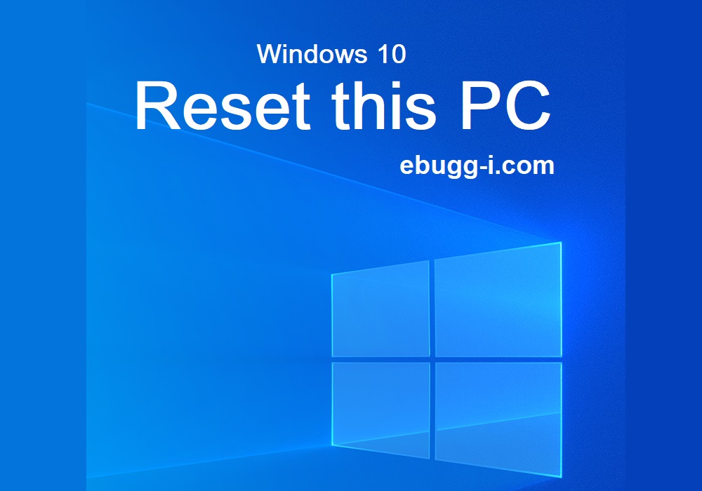 Reset this pc windows 10 что значит